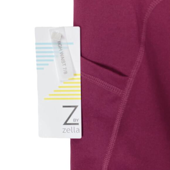 Z by Zella High Waist 7/8 Daily Pocket Leggings in Purple Caspia, XS - Picture 7 of 9